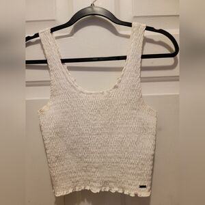 Hollister ruffle crop top. Size small.